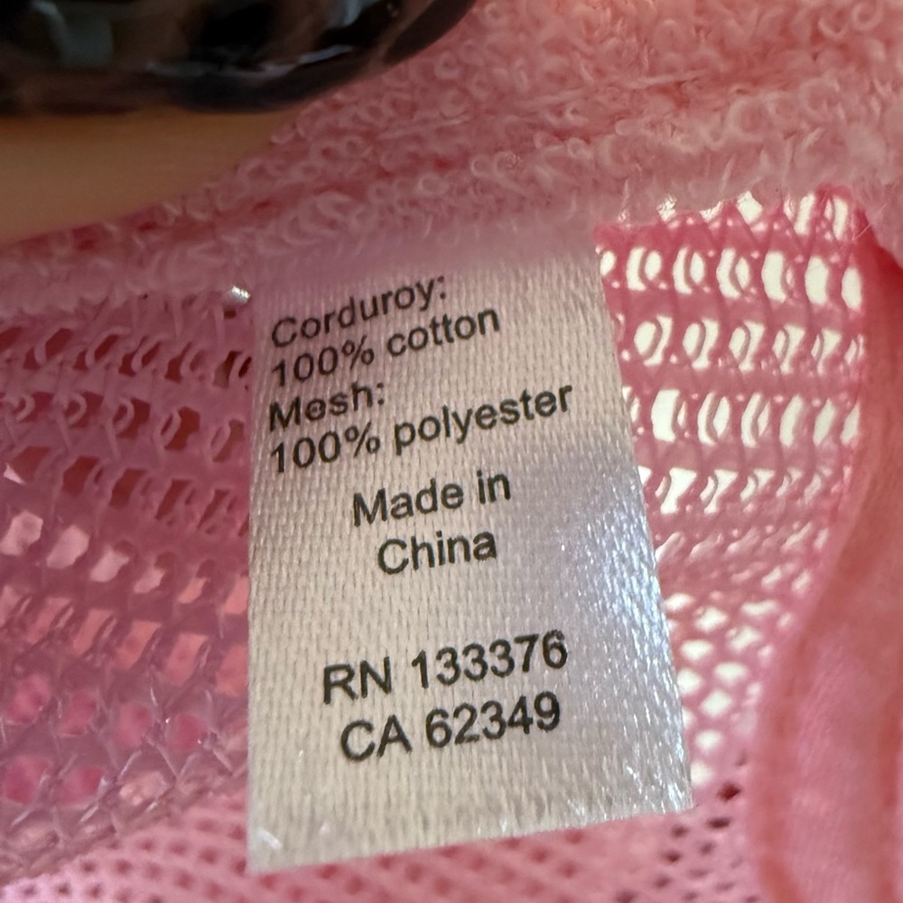MOTHER Corduroy 'Mother Knows Best' Cap in Wine and Pink - Picture 9 of 14